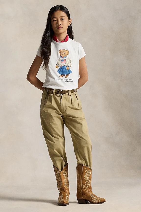 Polo Ralph Lauren tricou de bumbac pentru copii alb 313A98403001