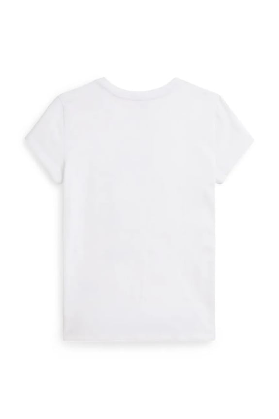 Fete Polo Ralph Lauren tricou de bumbac pentru copii 313A98403001 alb