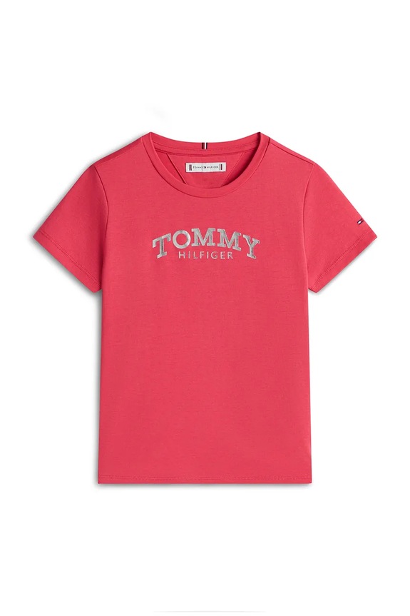 Tommy Hilfiger t-shirt dziecięcy KG0KG08974.128.176.PPY2 różowy SS26