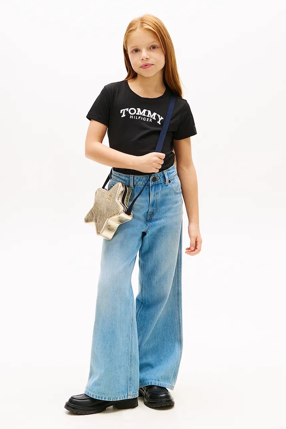 Tommy Hilfiger t-shirt dziecięcy czarny KG0KG08974.128.176.PPY2
