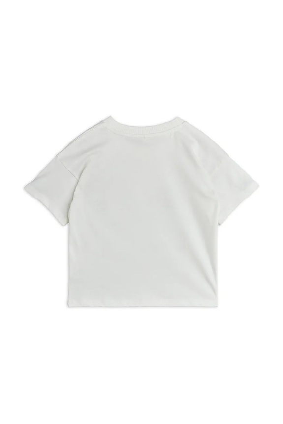 Djevojčice Dječja pamučna majica kratkih rukava Mini Rodini Siamese 26120118 bijela