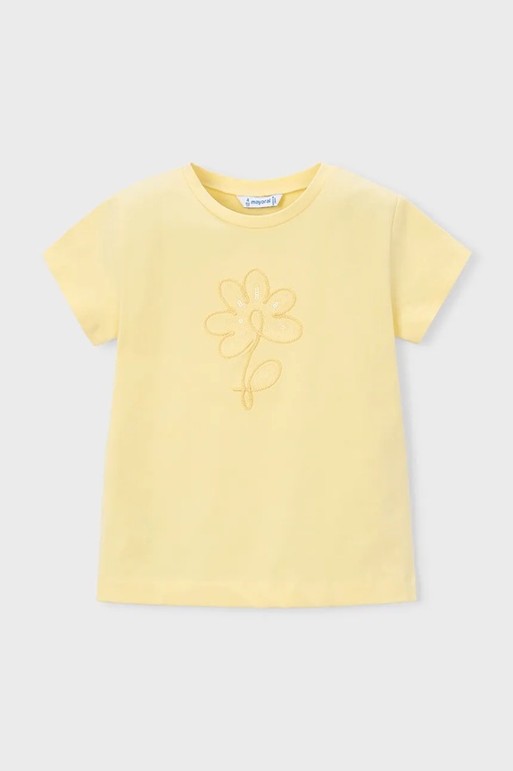 Mayoral maglietta per bambini tessuto elasticizzato giallo 174.6C.Mini.PPY2