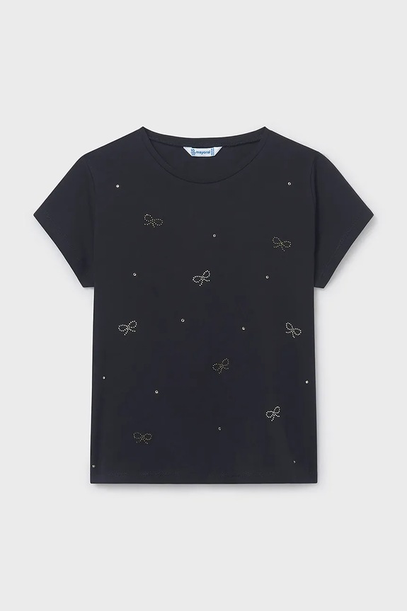 Mayoral tricou copii imprimeu negru 854.8D.Junior.PPY2