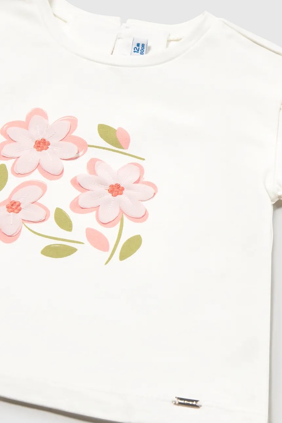 Κοριτσίστικα Παιδικό μπλουζάκι Mayoral 1079.4D.Baby.PPY2 λευκό
