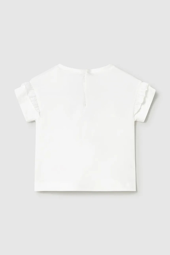 Mayoral t-shirt dziecięcy 1080.4E.Baby.PPY2 biały SS26
