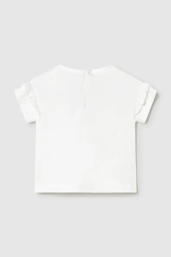 Mayoral t-shirt dziecięcy 1080.4E.Baby.PPY2 biały SS26