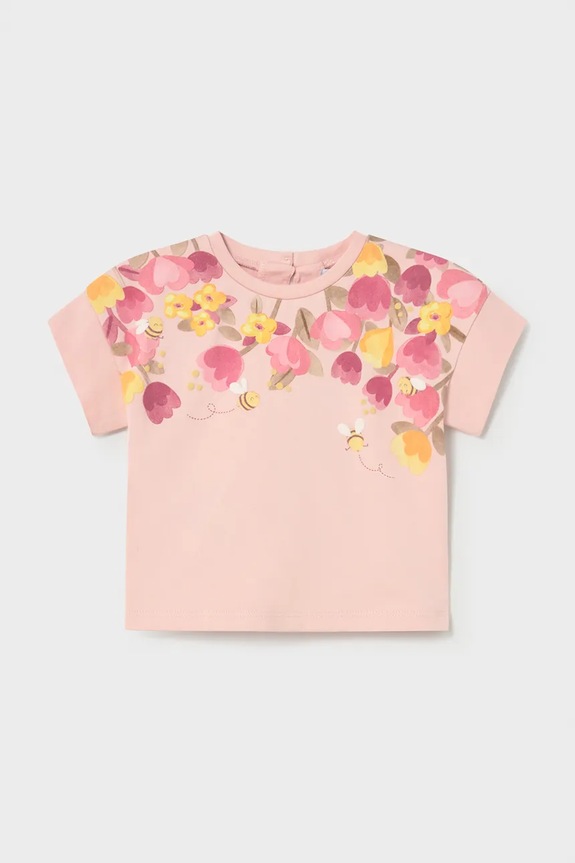 Mayoral maglietta per bambini tessuto elasticizzato rosa 1085.4K.Baby.PPY2