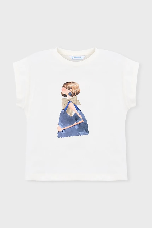 Mayoral tricou copii print bej 3005.6D.Mini.PPY2