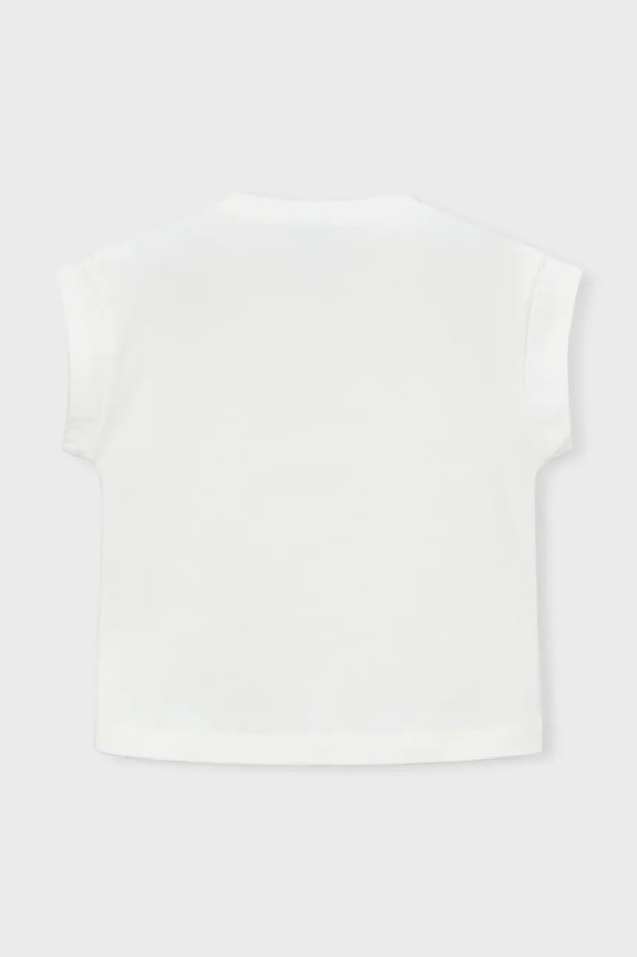 Dziewczynka Mayoral t-shirt dziecięcy 3005.6D.Mini.PPY2 beżowy