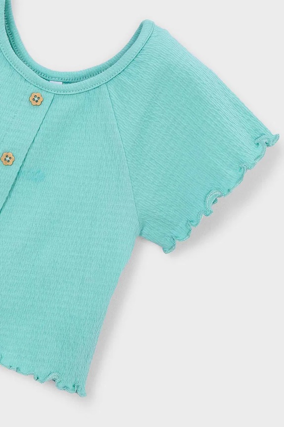 Παιδικό μπλουζάκι Mayoral τιρκουάζ 3014.6J.Mini.PPY2