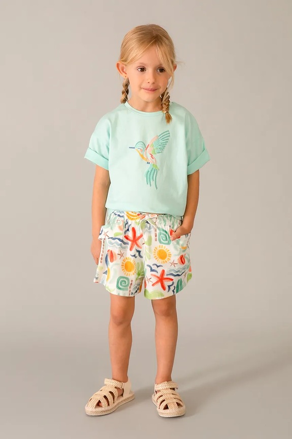 Mayoral t-shirt bawełniany dziecięcy 3016.6K.Mini.PPY2