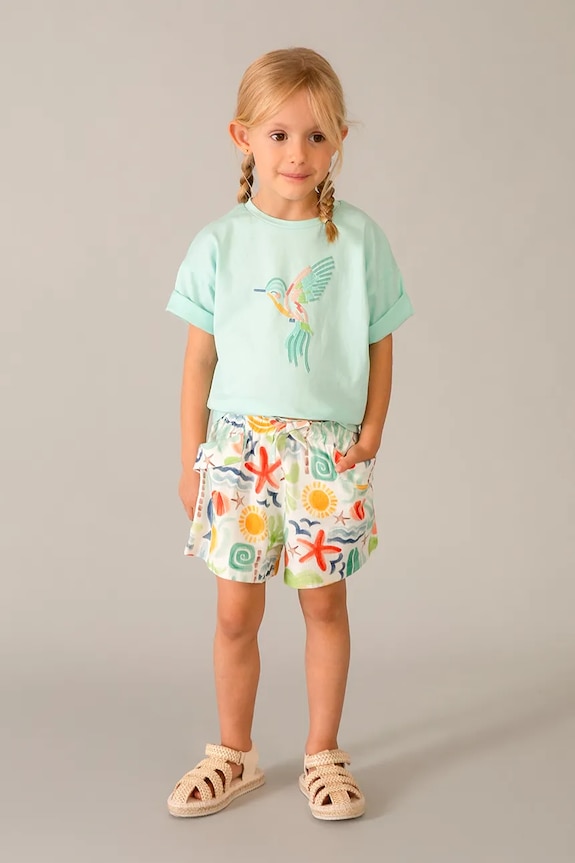 Mayoral t-shirt bawełniany dziecięcy 3016.6K.Mini.PPY2