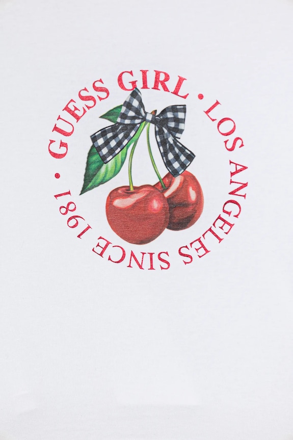 Дівчинка Дитяча футболка Guess J6RI02.K6YW4.PPY2 білий