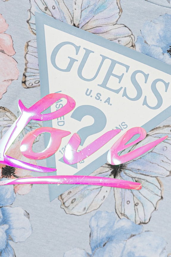 Девочка Детская футболка Guess J6RI08.K6YW4.PPY2 голубой