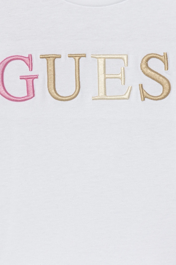 Κοριτσίστικα Παιδικό βαμβακερό μπλουζάκι Guess J6RI11.KCNQ4.PPY2 λευκό