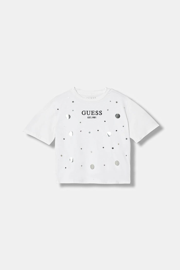 Дитяча футболка Guess аплікація білий J6RI12.J1314.PPY2