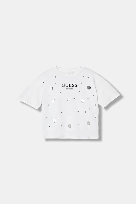 Дитяча футболка Guess аплікація білий J6RI12.J1314.PPY2