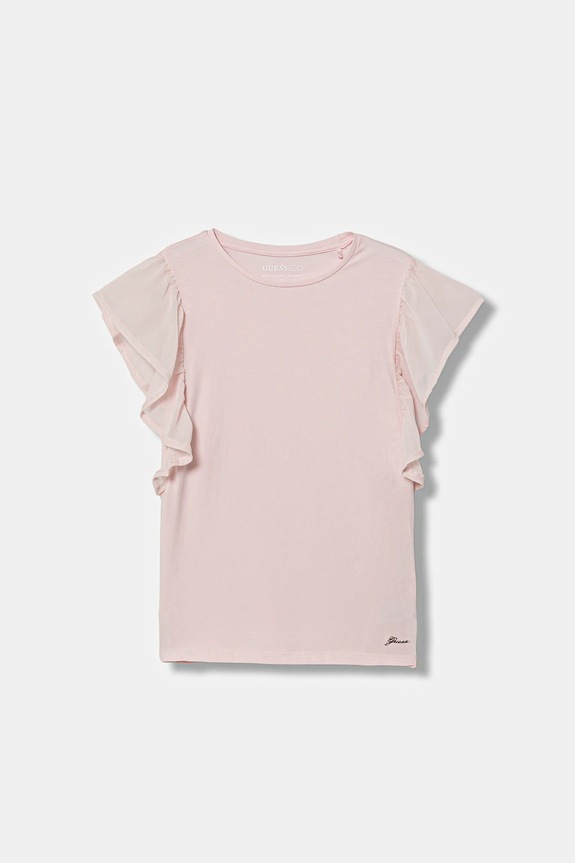 Дитяча футболка Guess з еластаном рожевий J6RI14.K6YW4.PPY2