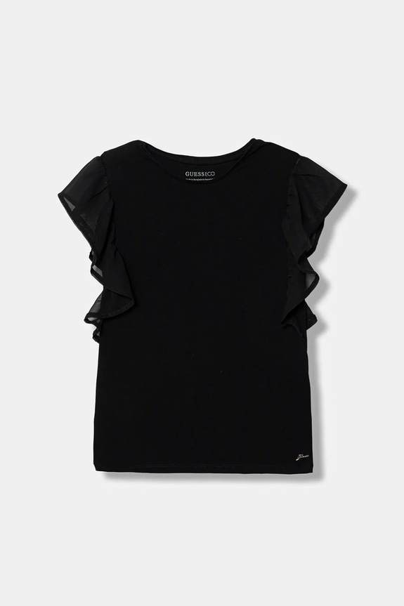 Дитяча футболка Guess з еластаном чорний J6RI14.K6YW4.PPY2
