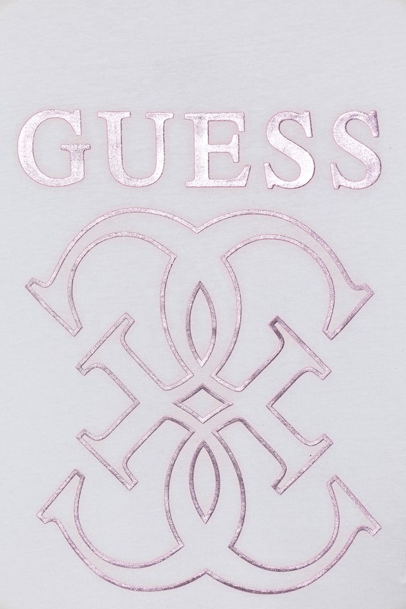 Κοριτσίστικα Παιδικό βαμβακερό μπλουζάκι Guess J6RI22.K8HM4.PPY2 λευκό