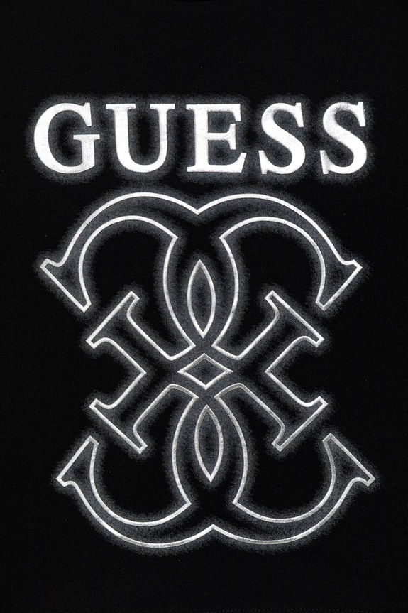 Κοριτσίστικα Παιδικό βαμβακερό μπλουζάκι Guess J6RI22.K8HM4.PPY2 μαύρο