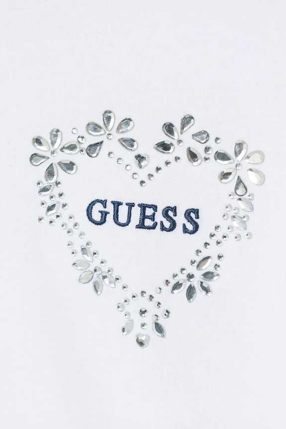 Fete Guess tricou copii J6RI26.K6YW4.PPY2 alb
