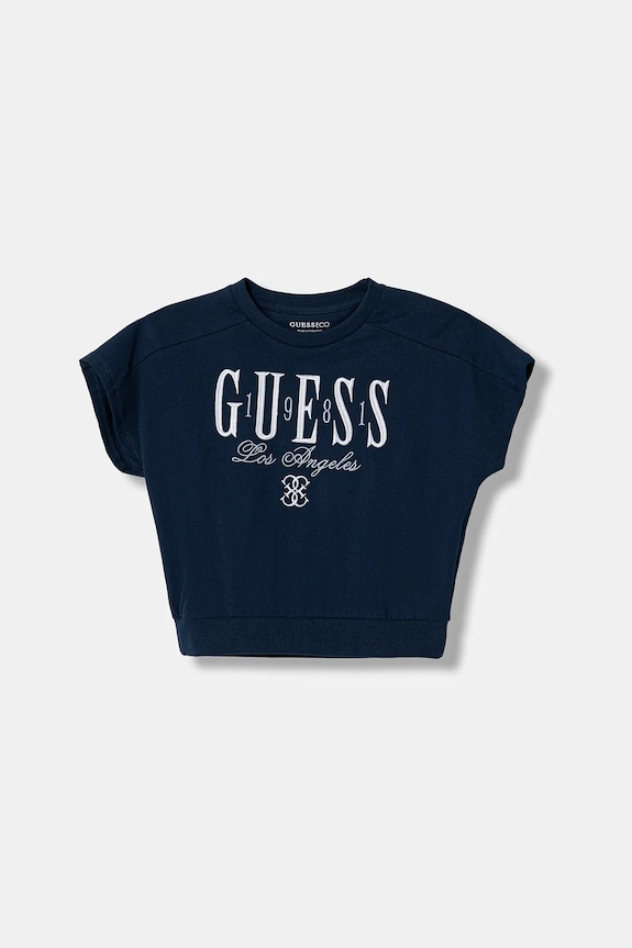 Бавовняна футболка Guess аплікація темно-синій J6RI30.KCNQ4.PPY2