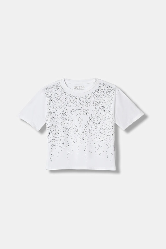 Guess t-shirt dziecięcy wzorzyste biały J6RI37.K6YW4.PPY2