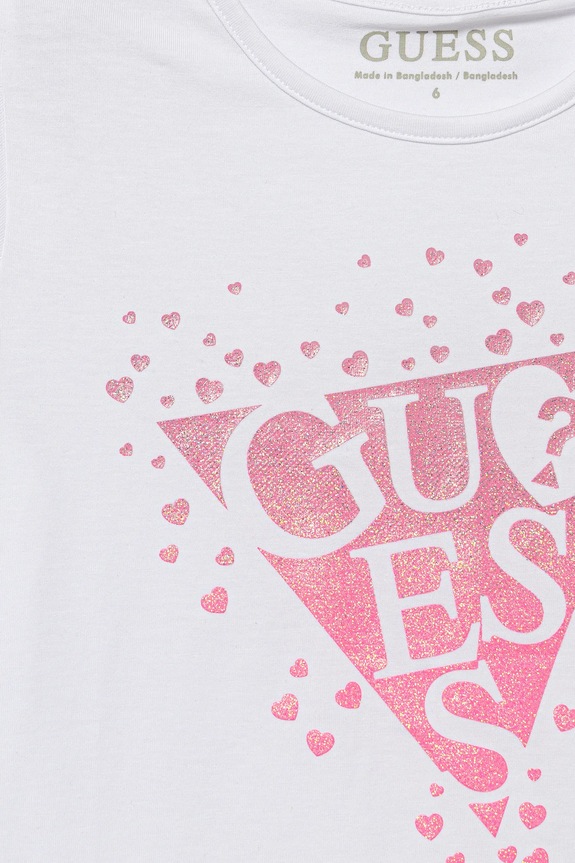 Κοριτσίστικα Παιδικό μπλουζάκι Guess K6RI00.K6YW4.PPY2 λευκό