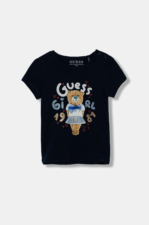 Дитяча футболка Guess з еластаном темно-синій K6RI03.K6YW4.PPY2