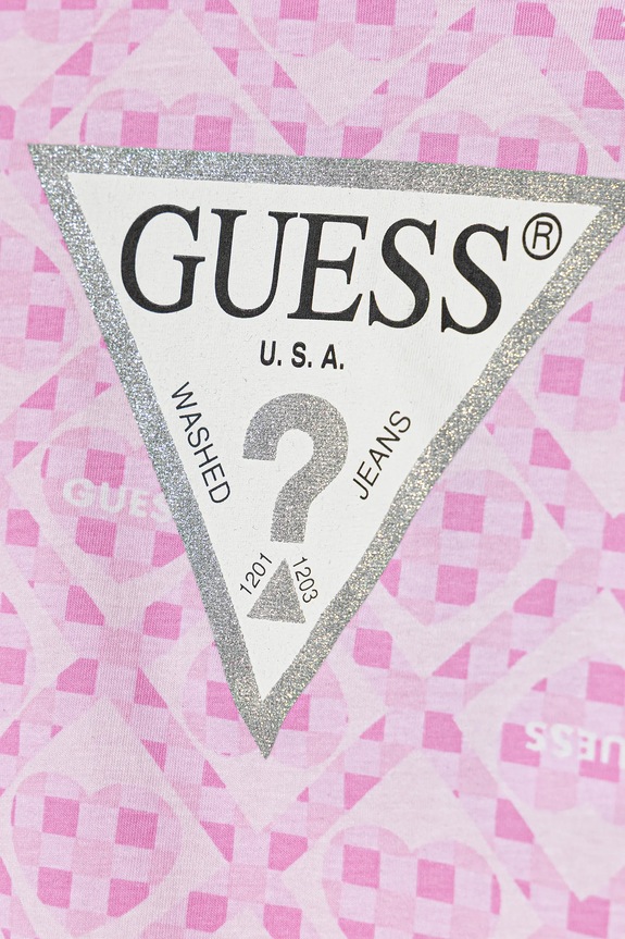 Дівчинка Дитяча футболка Guess K6RI06.K6YW4.PPY2 рожевий