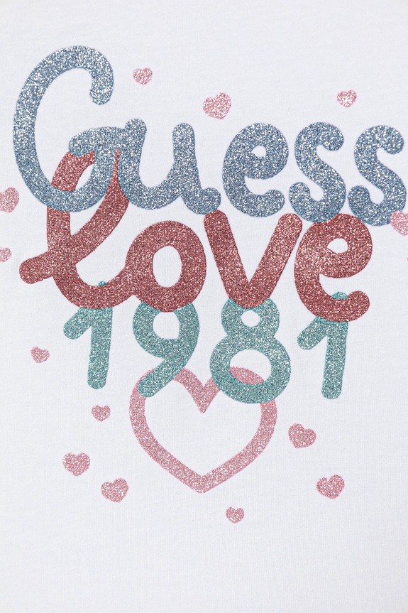 Κοριτσίστικα Παιδικό μπλουζάκι Guess K6RI20.K6YW4.PPY2 λευκό