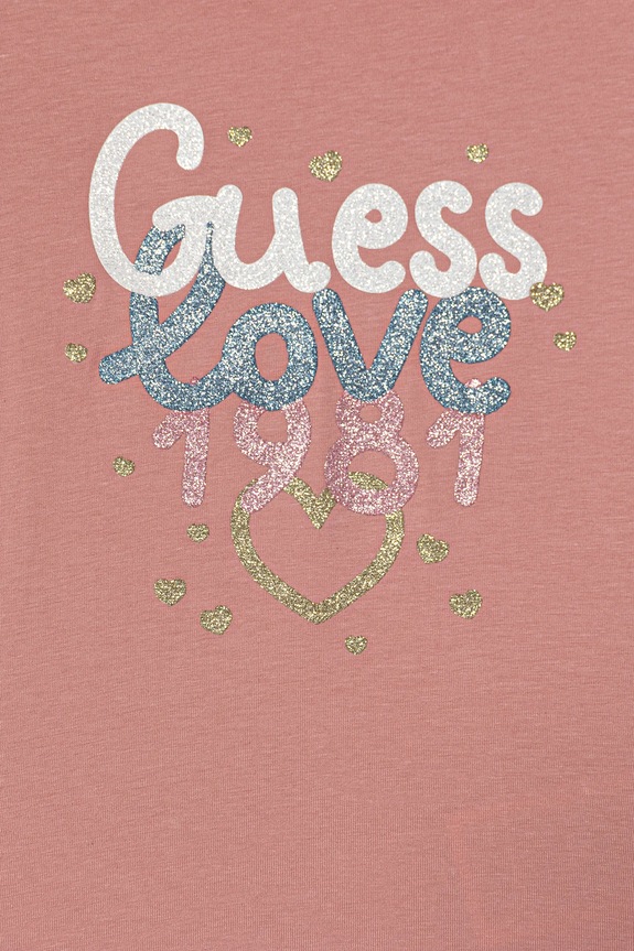 Девочка Детская футболка Guess K6RI20.K6YW4.PPY2 розовый