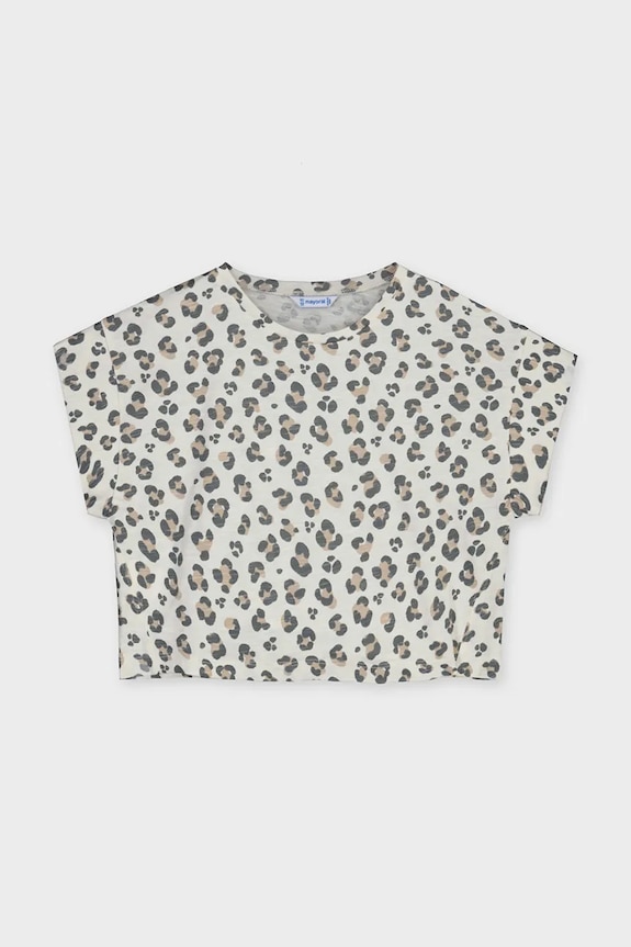 Mayoral tricou din bumbac 6012.8K.Junior.PPY2 bej SS26