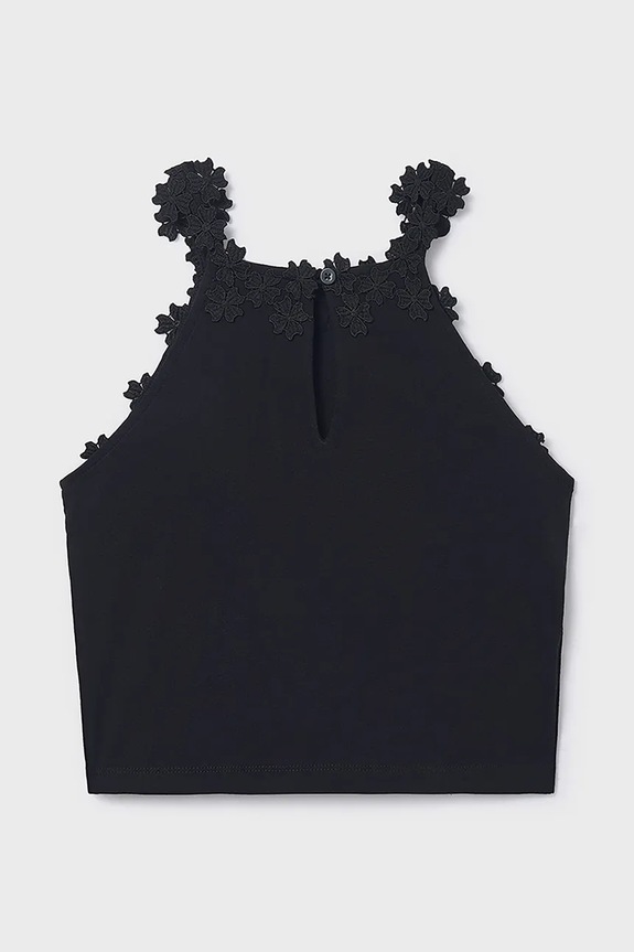 Mayoral top dziecięcy 6015.8F.Junior.PPY2 czarny SS26