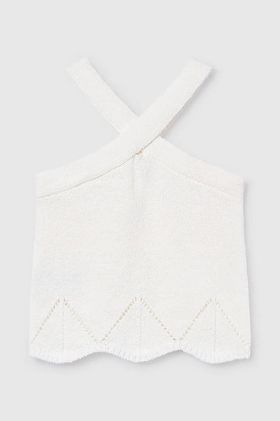 Dječji top Mayoral 6024.8D.Junior.PPY2 bijela SS26