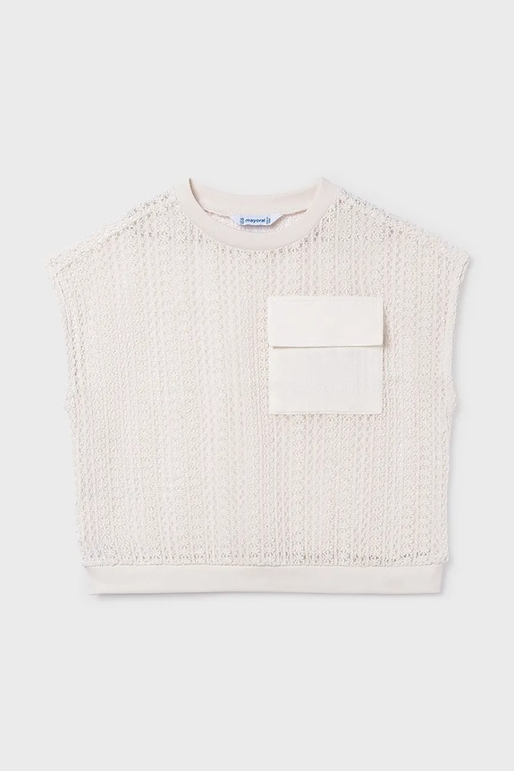Κοριτσίστικα Παιδικό μπλουζάκι Mayoral 6160.8C.Junior.PPY2 λευκό