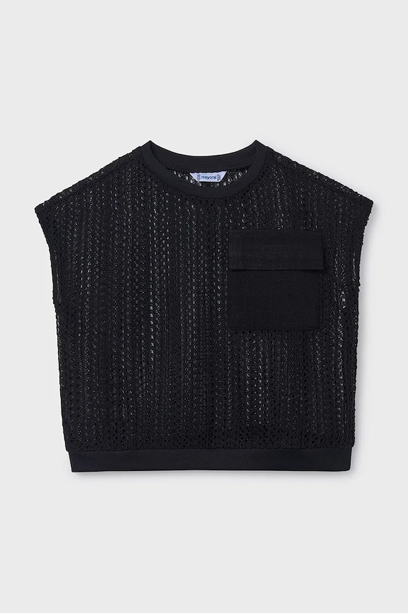 Mayoral maglietta per bambini 6160.8C.Junior.PPY2 nero SS26