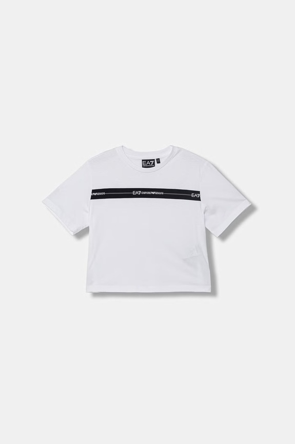 EA7 Emporio Armani t-shirt gyerek pamut fehér 7G000207.AF12503