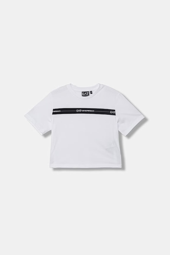 EA7 Emporio Armani t-shirt gyerek pamut fehér 7G000207.AF12503