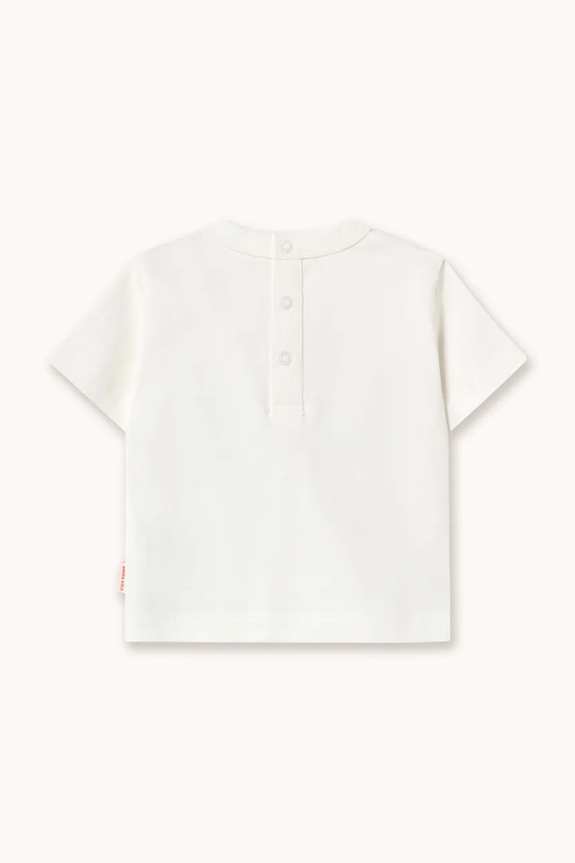 Tinycottons t-shirt niemowlęcy bawełniany FLOWER PATTERN GRAPHIC BABY TEE SS26.070 biały SS26