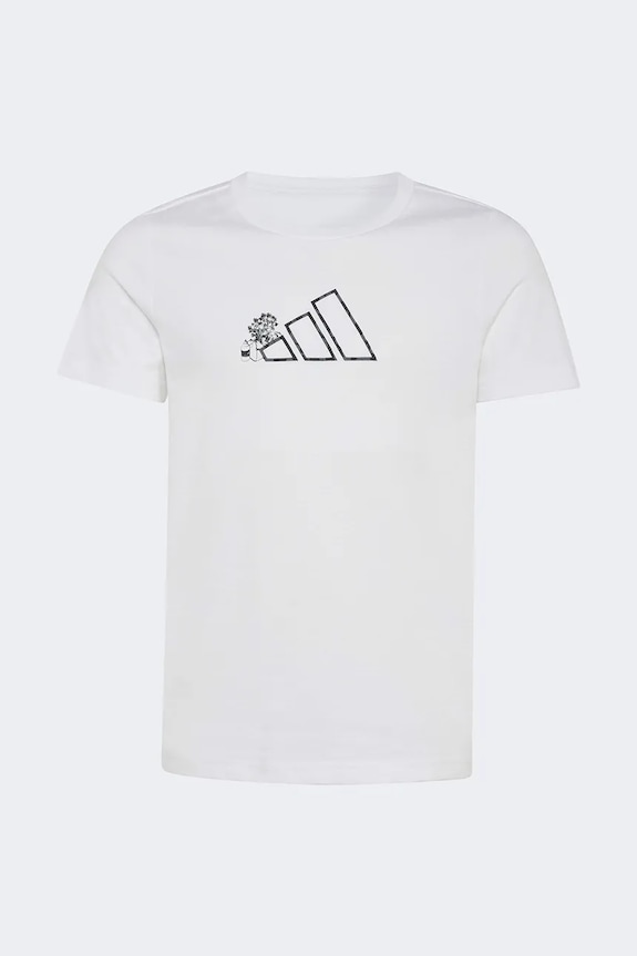 adidas tricou de bumbac pentru copii KA2983 alb SS26