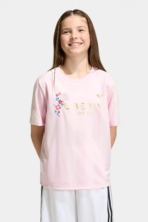 Παιδικό μπλουζάκι adidas Originals στάμπα μπεζ KT0837