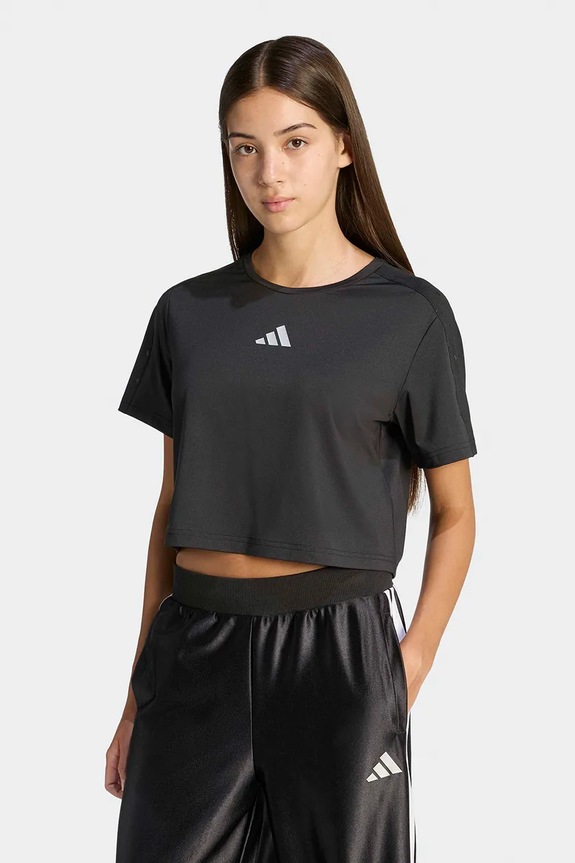 adidas tricou de bumbac pentru copii print negru KB7027