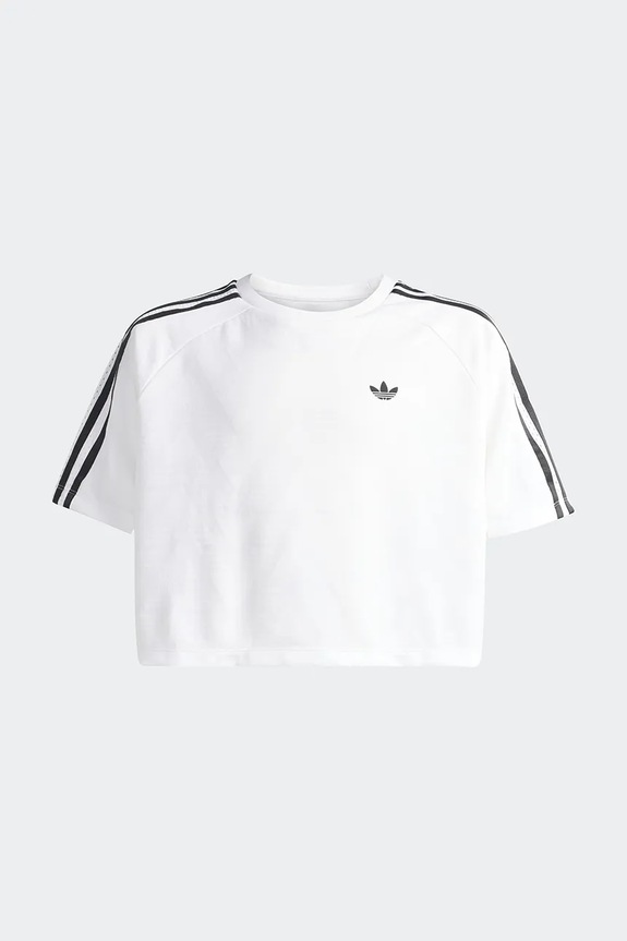 Детска памучна тениска adidas Originals KD7830 бял SS26
