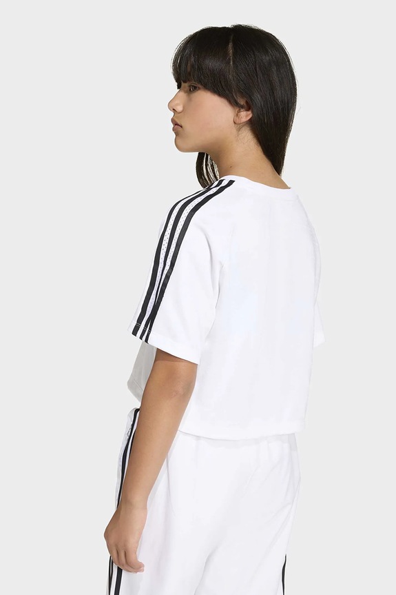 Момиче Детска памучна тениска adidas Originals KD7830 бял