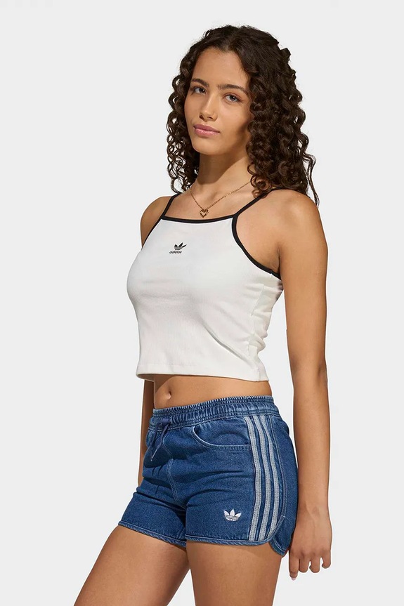 adidas Originals top dziecięcy z elastanem biały KE2493