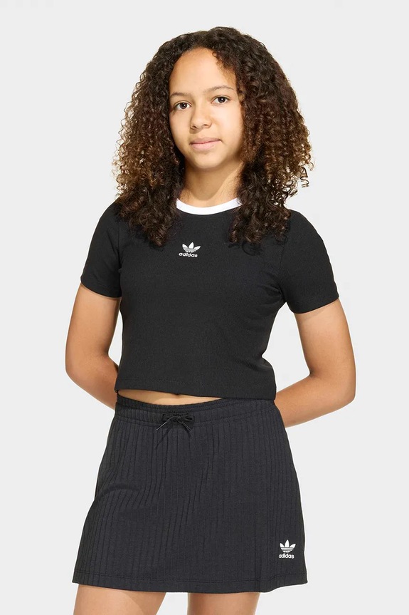 Dječja majica kratkih rukava adidas Originals okrugli crna KE2496