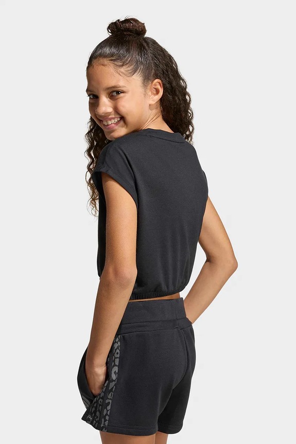 Dziewczynka adidas t-shirt dziecięcy KC4590 czarny