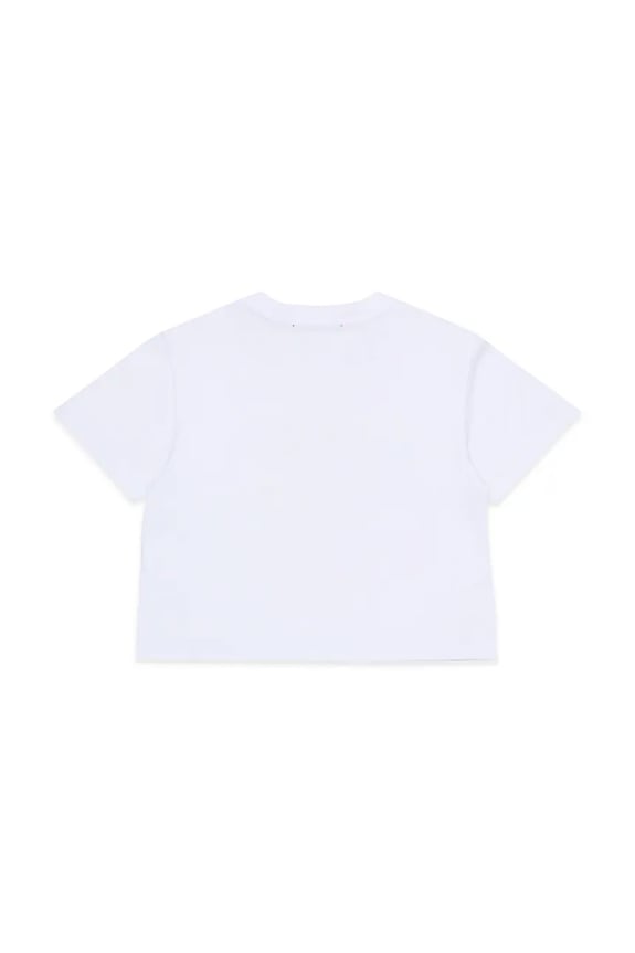 Παιδικό βαμβακερό μπλουζάκι MAX&Co. MAXT31F T-SHIRT MX0287.MX057 λευκό SS26